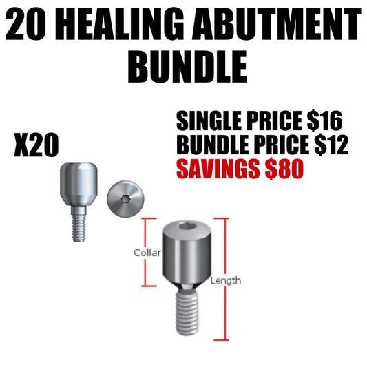 20 OFF 20 Bundle: Healing Abutment $12 Per Abutment