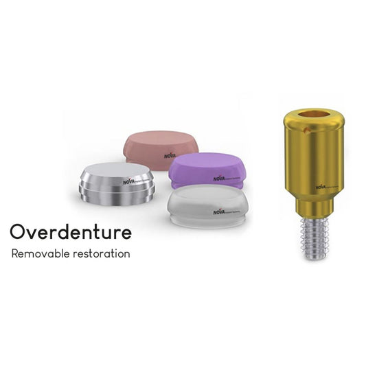 Overdenture Flat Attachment Set